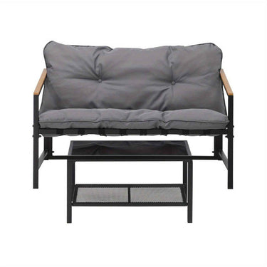 2pcs Outdoor Patio Sofa Set Garden Lounge Setting Furniture